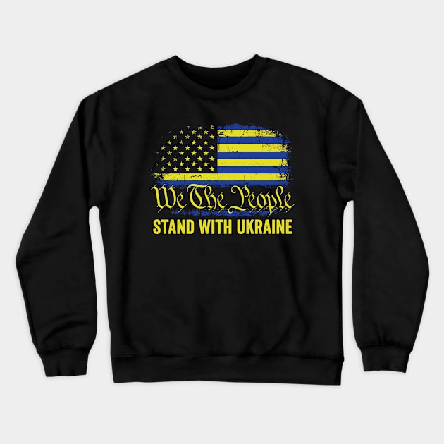 I Stand With Ukraine We The Poeple Crewneck Sweatshirt by Hawenog